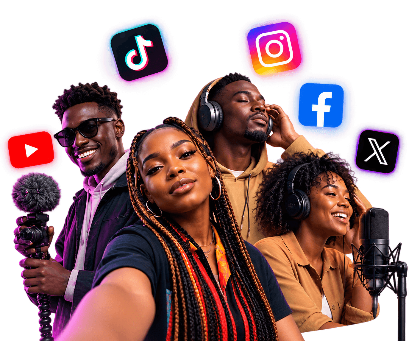 Créateurs africains avec Melodia AI